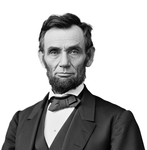 Portrait of Abraham Lincoln beside the quote “Give me six hours to chop down a tree and I’ll spend the first four sharpening my axe.”